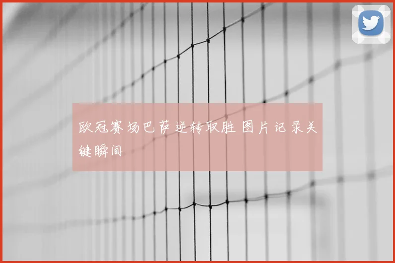 欧冠赛场巴萨逆转取胜 图片记录关键瞬间