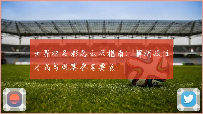 世界杯足彩怎么买指南：解析投注方式与观赛参考要点
